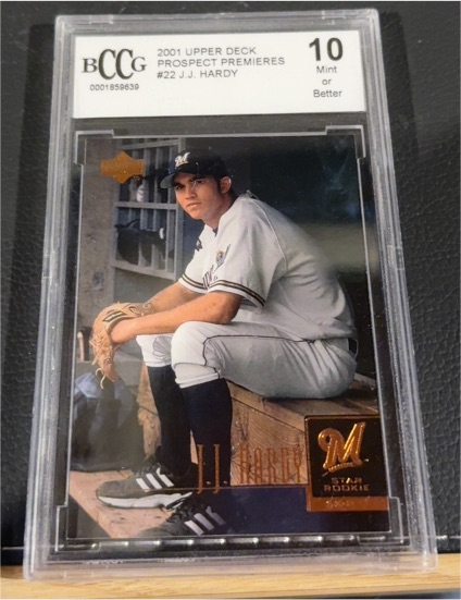 2001 Upper Deck Prospect Premieres #22 J.J. Hardy — front