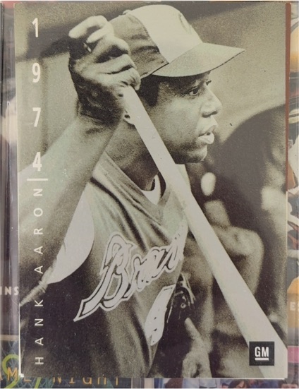 1994 Upper Deck The American Epic GM #1 Hank Aaron — front