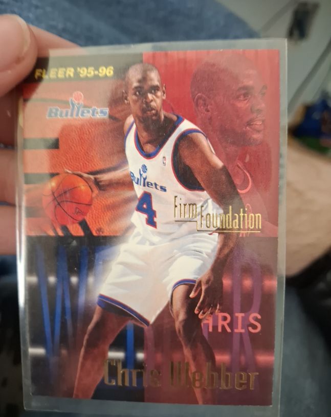 1995-96 Fleer #348 Chris Webber Firm Foundation — front