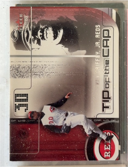 2002 Fleer Genuine Tip of the Cap #TC19 Ken Griffey Jr. — front