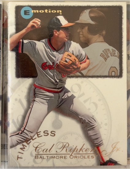 1995 SkyBox Emotion Timeless #4 Cal Ripken Jr. — front