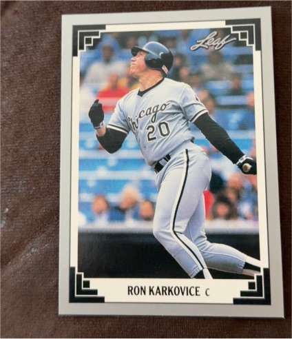 1991 Leaf #515 Ron Karkovice Chicago White Sox — front