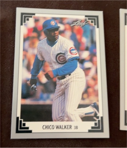1991 Leaf #501 Chico Walker — front