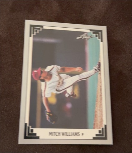 1991 Leaf #420 Mitch Williams — front