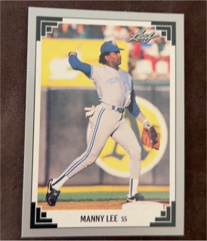 1991 Leaf #399 Manny Lee — front