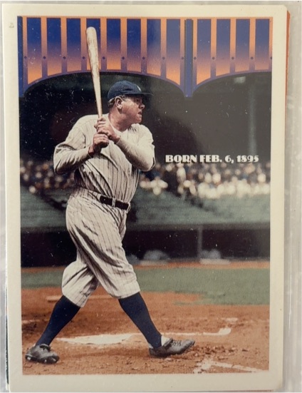 1995 Topps #3C Babe Ruth 100th Birthday Multi Error Short Print Card — front