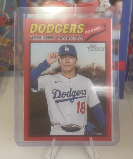 2026 Topps Heritage #371 Yoshinobu Yamamoto — front