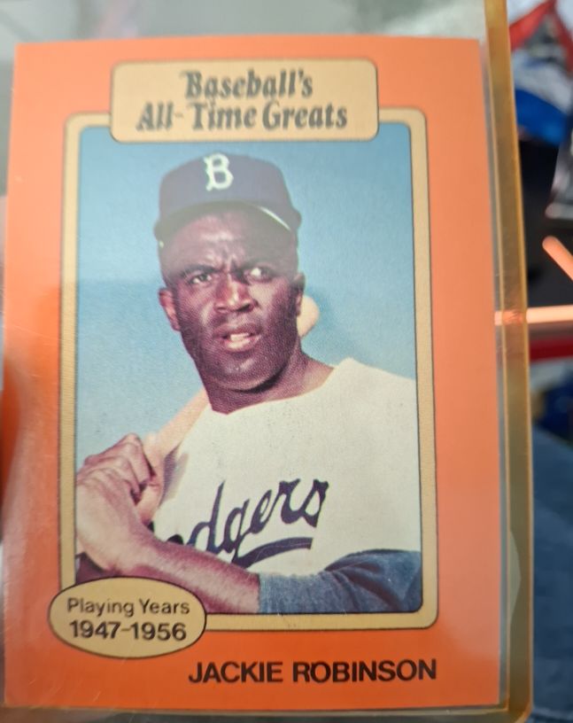 1987 Hygrade Baseball's All-Time Greats Jackie Robinson — front