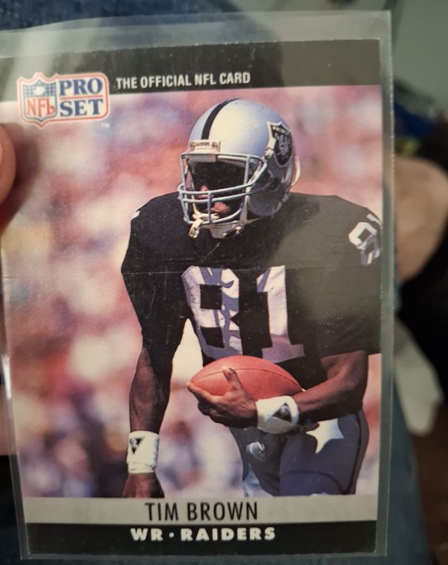 1990 Pro Set #150 Tim Brown — front