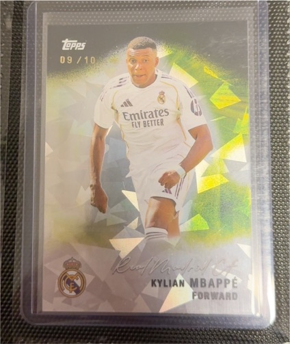 2026 Topps Real Madrid #09/10 Kylian Mbappé — front