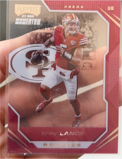 2021 Panini Chronicles Playoff Momentum #PMR-3 Trey Lance — front