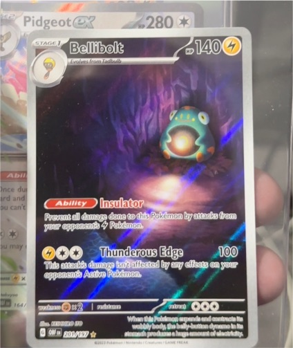 2023 Pokémon SV03 Obsidian Flames #201 Bellibolt Illustration Rare — front