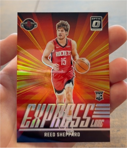 2024-25 Donruss Optic #16 Reed Sheppard Express Lane — front