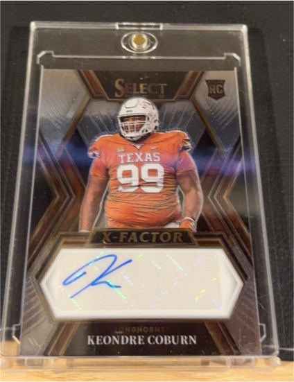 2023 Panini Select Draft Picks X-Factor Signatures #XS-KCO Keondre Coburn — front