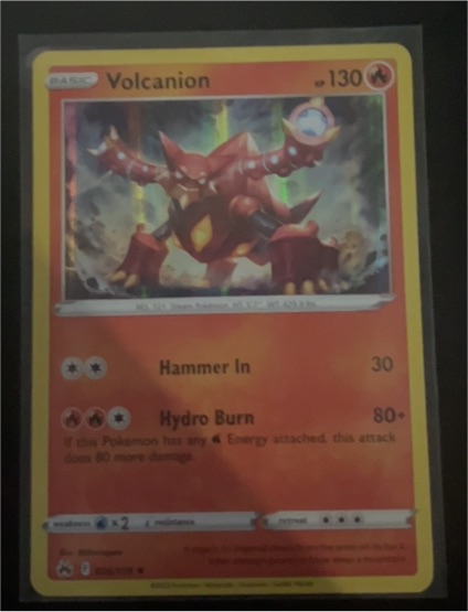 2023 Pokémon Crown Zenith #026 Volcanion — front