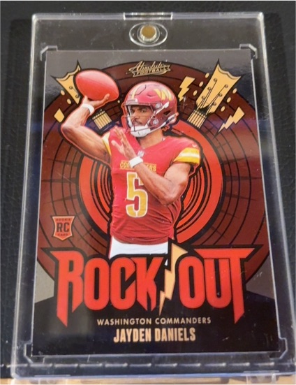 2024 Panini Absolute #RO-JDS Jayden Daniels Rock Out Rookie — front