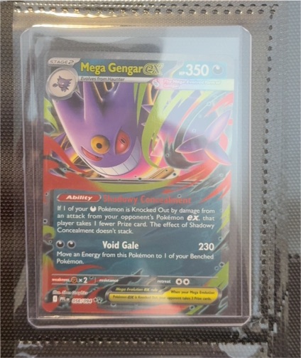 2016 Pokémon ME02: Phantasmal Flames #056 Mega Gengar EX — front