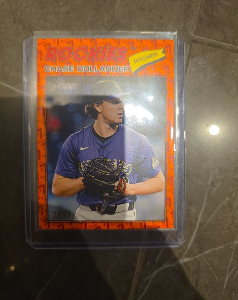 2026 Topps Heritage #91 Chase Dollander — front