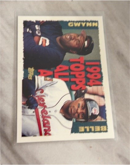 1995 Topps #389 Tony Gwynn / Albert Belle — front