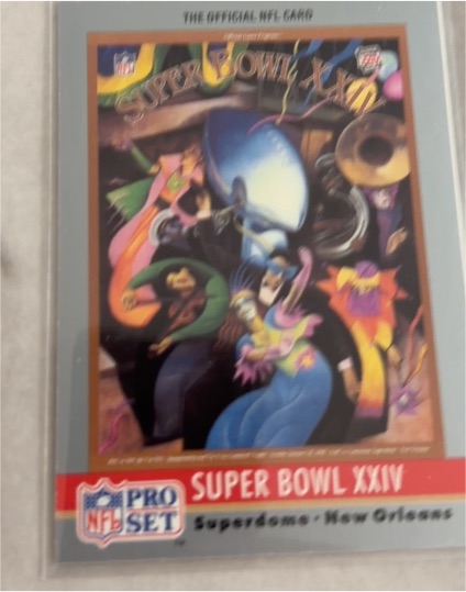 1990 Pro Set #24 Super Bowl XXIV — front