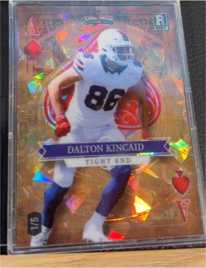 2023 Wild Card 5 Card Draw Stacked Deck #1/5 Dalton Kincaid — front