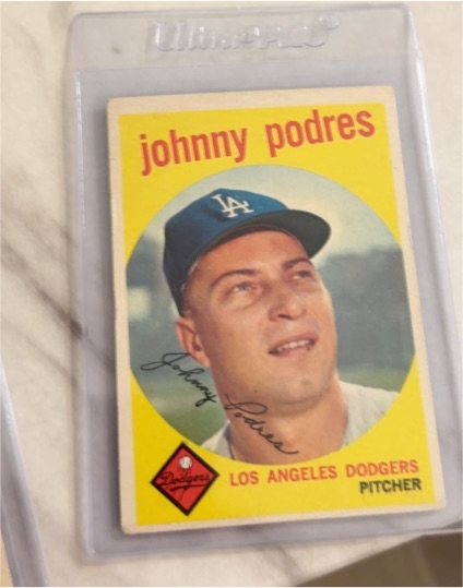 1959 Topps #495 Johnny Podres — front