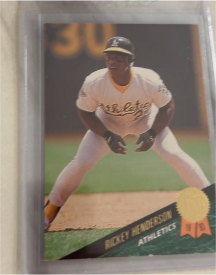1993 Leaf #291 Rickey Henderson — front