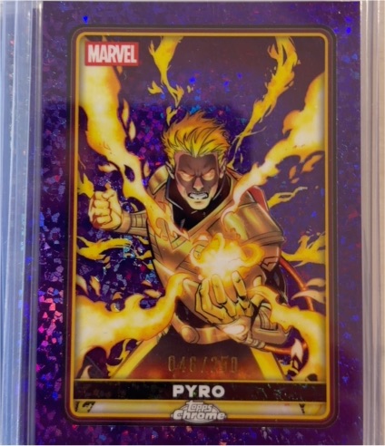 2025 Topps Chrome Deadpool #11 Pyro — front