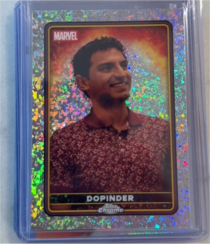 2025 Topps Chrome Deadpool #43 Dopinder Mini Diamond — front