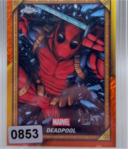 2025 Topps Chrome Deadpool Comic Book Gold #CB-1 Deadpool — front