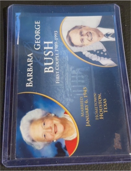 2008 Topps Update First Couples #FC-39 George Bush Barbara Bush — front