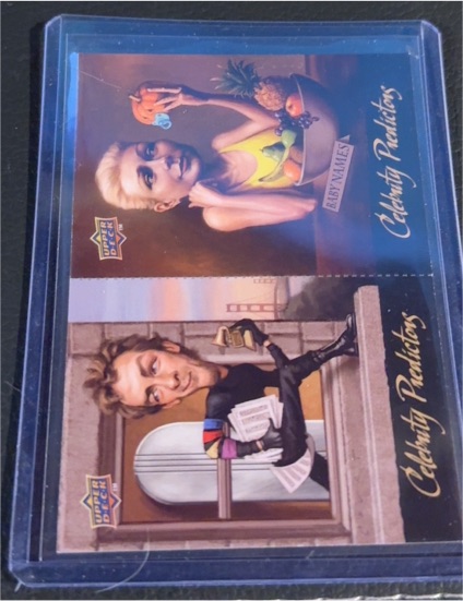 2010 Upper Deck Celebrity Predictors #CP9-CP10 Gwyneth Paltrow & Chris Martin — front