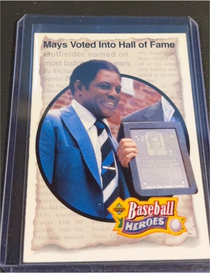 1992 Upper Deck Baseball Heroes #53 Willie Mays — front