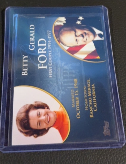 2008 Topps Update First Couples #FC-36 Betty Ford and Gerald Ford — front