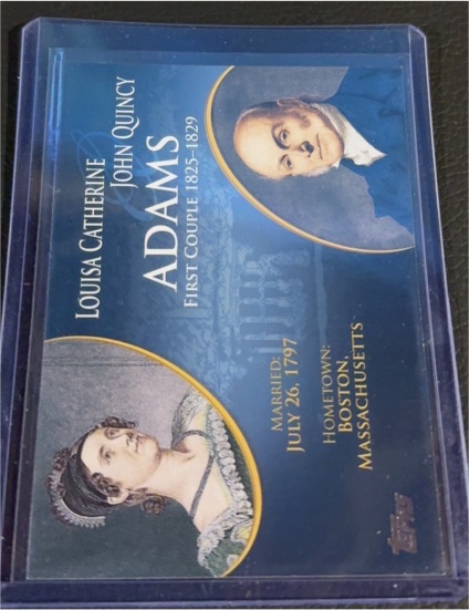 2008 Topps Update First Couples #FC-6 Louisa Catherine Adams John Quincy Adams — front
