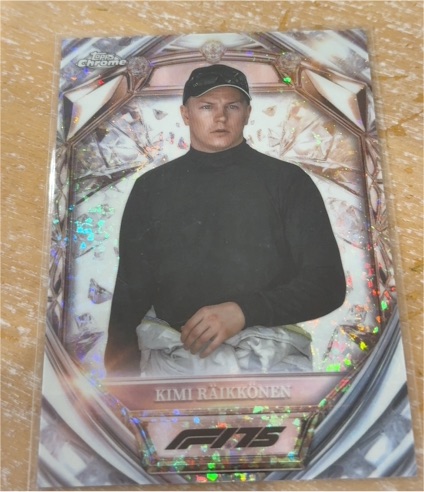 2025 Topps Chrome Formula 1 #D75-46 Kimi Räikkönen Diamond 75th Anniversary — front