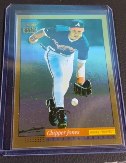 1994 Score Gold Rush #572 Chipper Jones — front