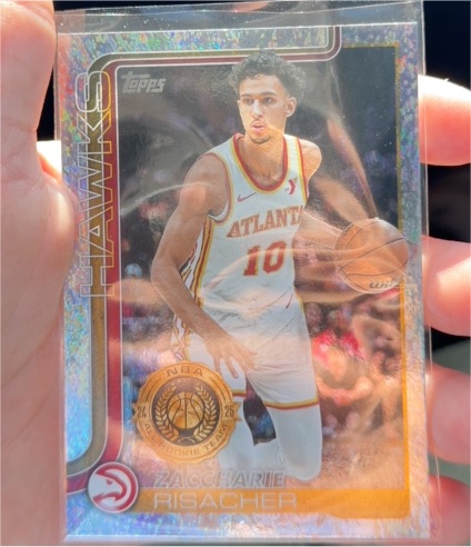 2025 Topps #62 Zaccharie Risacher — front