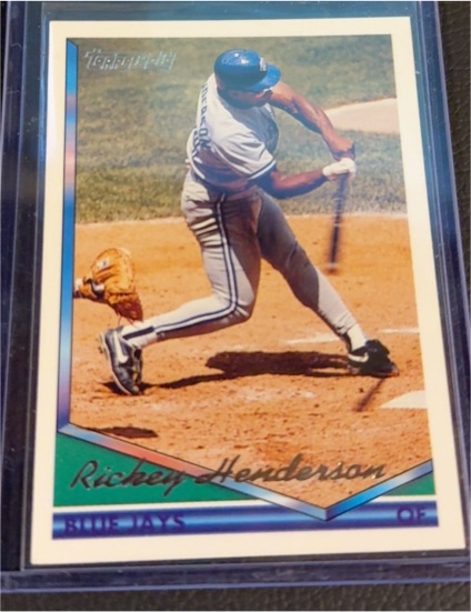 1994 Topps #248 Rickey Henderson Toronto Blue Jays — front