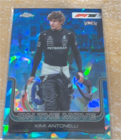 2025 Topps Chrome Formula 1 #185 Kimi Antonelli On The Move — front