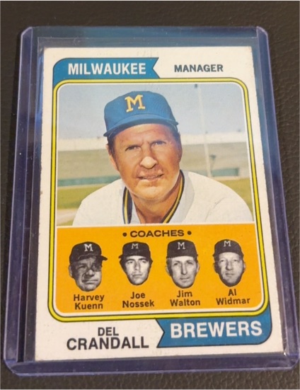 1974 Topps #99 Del Crandall — front