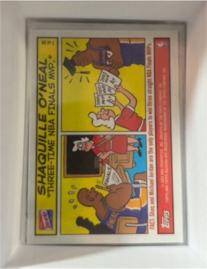 2003-04 Topps Bazooka #7 Shaquille O'Neal Comic Strip — front