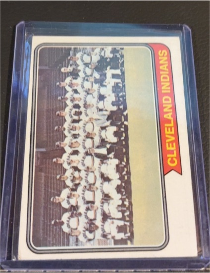 1974 Topps #541 Cleveland Indians Team Card — front
