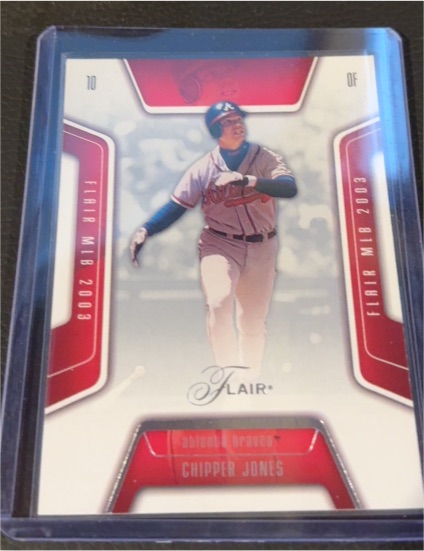 2003 Flair #84 Chipper Jones Atlanta Braves — front