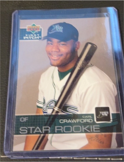 2003 Upper Deck First Pitch #30 Carl Crawford Star Rookie — front
