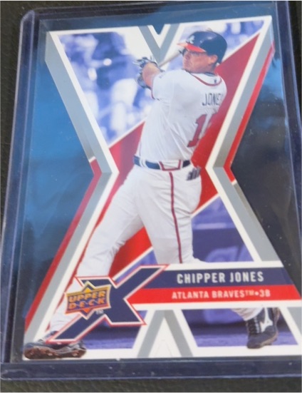 2008 Upper Deck X #7 Chipper Jones — front