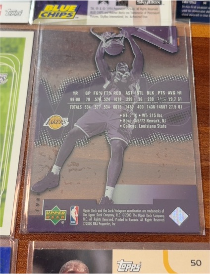 1999 Upper Deck SPx #28 Shaquille O'Neal — front