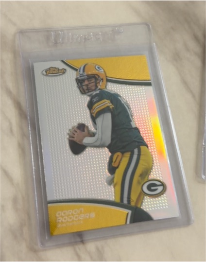 2011 Topps Finest #50 Aaron Rodgers — front