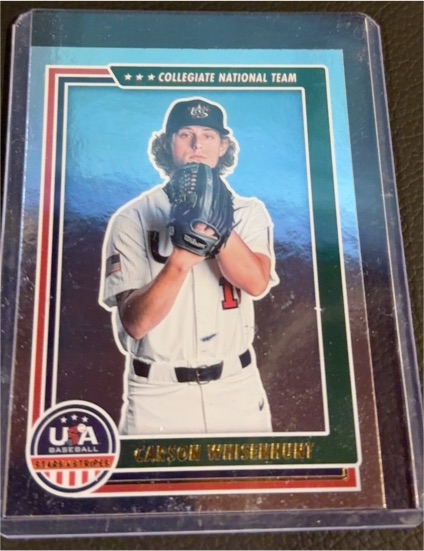 2022 Panini USA Baseball Stars & Stripes #38 Carson Whisenhunt — front