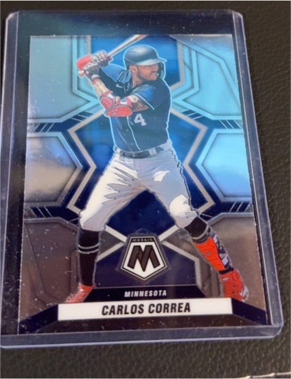 2022 Panini Mosaic #123 Carlos Correa — front